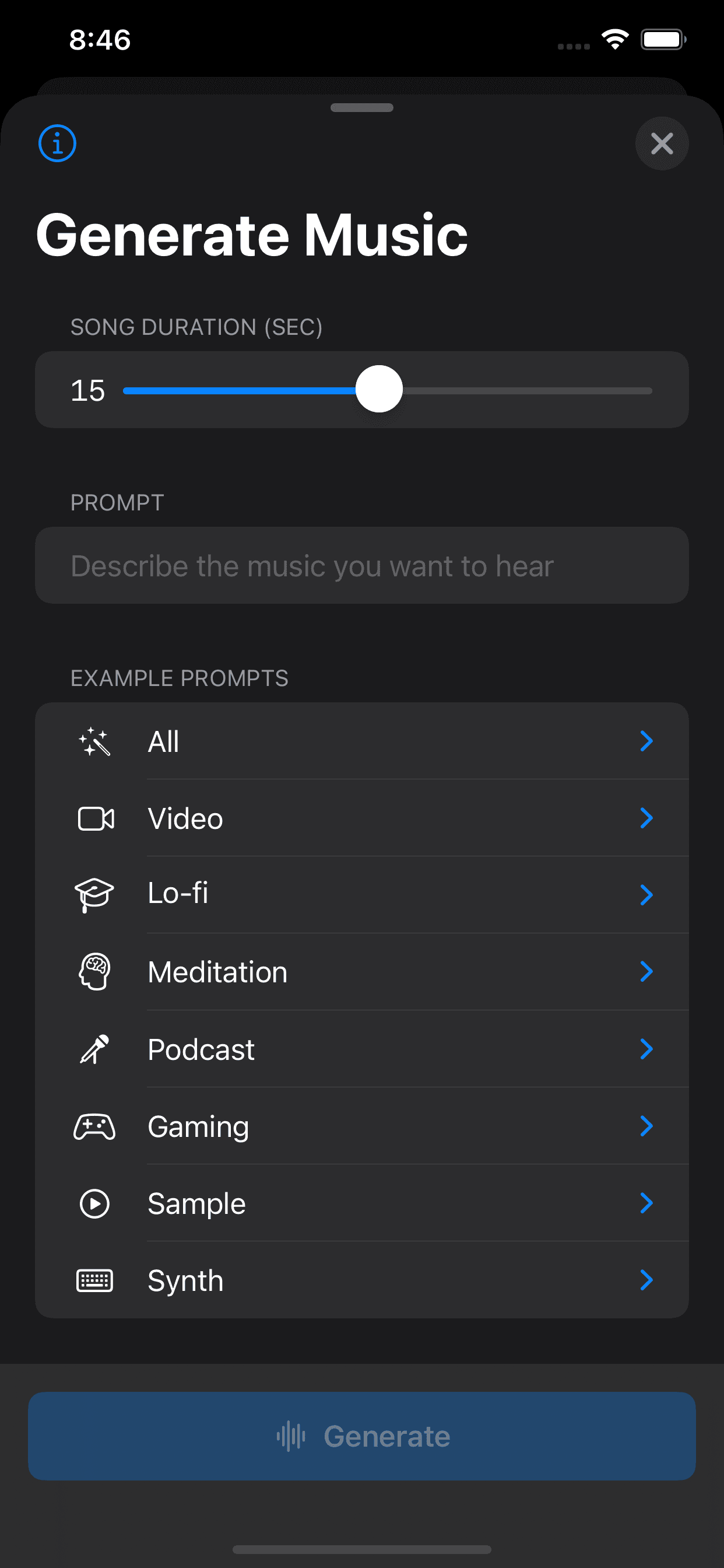 Ai music generator songburst